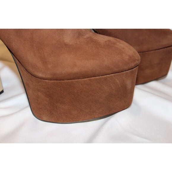 Sam Edelman Eli Toasted Coconut Closed toe Suede Platform Ankle Dress Boots 9.5 - Picture 3 of 8